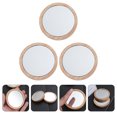 thumbnail image 4 of MasteelfCA 3Pcs Handheld Small Mirror Makeup Mirror with Wood Frame for Home Travel, 4 of 8
