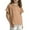 Khaki, variant on Girls Linen Tops Short Sleeve T-shirts Solid Color Casual Summer Cozy Tees Loose Fit Crew Neck Tshirts (2-3 Years, Pink)