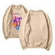 thumbnail image 3 of Pop cazadora para niña Printed Anime Print Long-Sleeved Sweatshirt 1*Top （Khaki）, 3 of 3