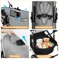 thumbnail image 4 of FIRSTNESS Double Decker Folding Wagon Cart, Collapsible Heavy Duty Utility Wagon with Openable Tailgate for Camping Picnic Beach Grocery Shopping (Black), 4 of 8