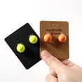 thumbnail image 5 of 50pcs 6.5x5cm Paper Hanging Earrings Display Cards with Bag For Ear Stud Packaging Jewelry Accessories Supplies Small Business D274, 5 of 6