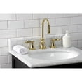 thumbnail image 2 of Kingston Brass KS2982BAL Heirloom Widespread Bathroom Faucet with Brass Pop-Up, Polished Brass, 2 of 8
