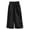 Black, variant on YunPes Girls Wide Leg Pants Cute Ruffled Hem Casual Trousers with Bowknot Patch Elastic Waist Baggy Open Bottom Pants 5-16Y