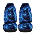 thumbnail image 5 of FOR U DESIGNS Lightning Wolf Pattern Car Front Seats Cover for Women Men Scratch-Resistant Car Bucket Seat Cover Auto Interior Accessories for SUV Truck Sedan-Pack of 2, 5 of 7