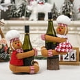 thumbnail image 3 of ZHaobin Christmas Decorative Articles Cartoon Couples Gingerbread Man Doll Wine Bottle Holding Bottle Cover Wine Bottle Decoration (Girl), 3 of 7
