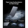 thumbnail image 3 of Baseus Picogo 5000mAh Ultra-Slim MagSafe Power Bank, Card-Size Wireless Charger with USB-C Braided Cable, Fast Charging Battery Pack for iPhone,Grey, 3 of 10