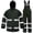 Green/Hi-Vis, variant on Niruoxn Rain Suits for Men Women Waterproof Heavy Duty Rain Gear Hi-Vis Rain Jacket & Pants for Fishing(Navy,XL)