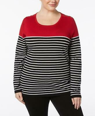 button shoulder sweater women's