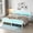 white, variant on Bed Frame with Headboard and Footboard, Metal Bed Frame with Charging Station and LED Lights, Under Bed Storage, No Box Spring Needed,Noise Free, Black (White, King (U.S. Standard))