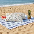 thumbnail image 3 of Outdoor Waterproof Throw Pillow Covers Set of 2 Dinosaur Family Decorative Pillowcases Lumbar Outdoor Pillows Cushion Case 20x12 Inch Learning Alphabet A to Z Name Patio Pillows for Couch Sofa Bed, 3 of 9