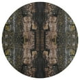 thumbnail image 3 of Cool Brown Wood Bark with Yellow Lichen Camo Texture Pattern Round Carpet Circle Rug Outdoor Patio Area Rug Washable Large Area Rugs Hallway Room Decor Fitness Mats, 3 of 8
