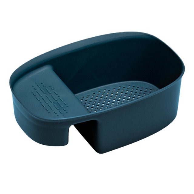 Évier Filtre à Résidus Alimentaires Multifonctionnel en Forme de Selle Panier de Vidange de Cuisine Ménager Étagère de Rangement Multifonctionnelle, Vert