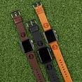thumbnail image 4 of Florida State Premium Leather Unisex Watch Band for Apple Watch - 38/40/41mm (42mm Series 10) Short Tan by Affinity Bands, 4 of 5