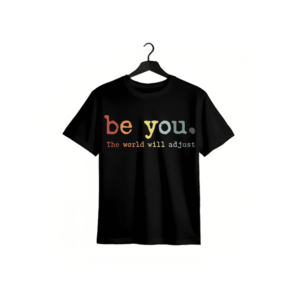 ‘Be You’ Casual Tee – inspirational Statement for Confident Self-expression
