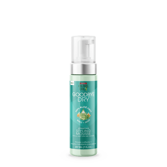 ORS Olive Oil Goodbye Dry Hydrafoam Styling Mousse with Aloe, Mango & Papaya, 7 oz, Pack of 3