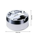thumbnail image 3 of XSHBTOP Round Cigarette Ashtray With Spinning Tray,Plastic Cigarette Ashtray Multifunctional Portable Ashtray With Lids Windproof Desktop Smoking Ash Tray For Home Office Car(White), 3 of 9