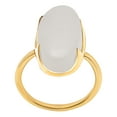 thumbnail image 5 of 18K Gold Over Brass Natural Selenite - Brazil Ring s.9 Jewelry RM-1747 TGR1014_A_9, 5 of 6