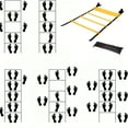 thumbnail image 4 of tamizeot Training Ladder with Carry Bag Speed Ladders Professional Drills Equipment Yellow 2M, 4 of 6
