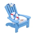 thumbnail image 1 of CRAFTHROU Chaise de Plage Simulée Modèle Chaise de Plage Ornement Bois Bleu 1 Pcs, 1 of 6