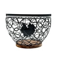 thumbnail image 2 of Wrought Iron Fruit Basket, Countertop Storage Organizer with Open Wire Design for Fresh Produce, Eggs, Snacks, and Bread, Durable Metal Kitchen Counter Basket for Home Organization, 2 of 6