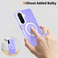 thumbnail image 3 of ELEHOLD Magnetic Case for Samsung Galaxy A16 5G, Shockproof Protective Case with Ring Kickstand,Lightpurple, 3 of 6