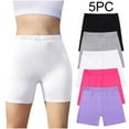 thumbnail image 2 of 5 Pack Cotton Bike Shorts Girls Elastic High Waist Short Leggings Kids Clothes Under Dress Breathable Dance Shorts (13 Years, 5PCS-A), 2 of 7