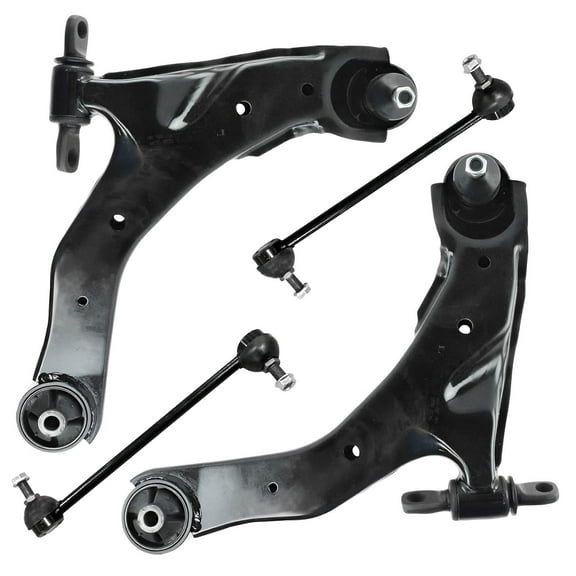 Detroit Axle - Front Lower Control Arms w/ Ball Joints   Sway Bars Replacement for 2004-2009 Kia Spectra 5 - 4pc Set