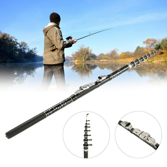 1.8m / 2.1m / 2.4m / 2.7m / 3.0m / 3.6m Portable Telescopic Fishing Rod Carbon Fiber Ultra Light Retractable Fishing Rod Pole Carp Fishing Tackle Accessory