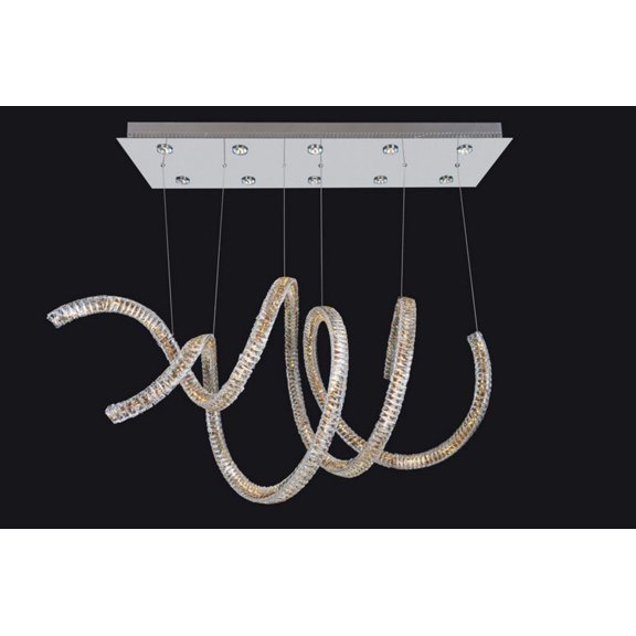 11804-010-FR001-Allegri Lighting-Ravina - Ten Light Convertible Pendant with LED Downlight   Ravina - Ten Light Convertible Pendant with LED Downlight