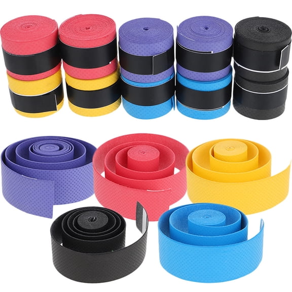 Houderco 20Pcs Drumstick Grip Tape Assorted Color for Drumsticks and Racket Grips 11.8x1in