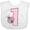 AA-White, variant on Pink Ladybug 1st Birthday Girls Baby Bib