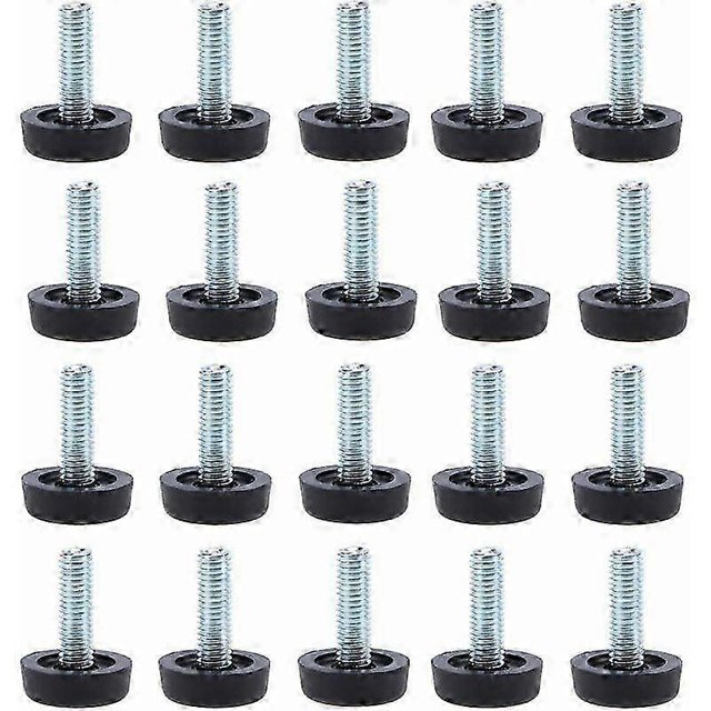 Rod Protection Angle Table 20pcs Furniture Leveling Feet - M8 x 24mm, Adjustable Table Leg ...