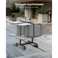 thumbnail image 6 of Folding Chair Rack Cart for 14 Chairs of 200 LBS T-shape Chair Cart, 6 of 7