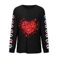 thumbnail image 4 of QUINDOS Valentines Sweatshirts Women Casual Long Sleeve Love Sweet Round Neck Valentines Ladies Clothes Sweatshirts, 4 of 4