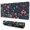 Pioneer Flower Floral-3, variant on Long Mouse Pads for Desk,Pioneer Flower Floral Print Pattern Desk Mats on Top Of Desks, Desk Mouse Pad Extra Large with 3mm Non-Slip Base and Stitched Edge for Gaming,Office,Work,Home 31.5"x11.8"