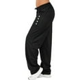 thumbnail image 4 of Sonducket Pantalones Pantalones deportivos sueltos Pierna recta Pantalones deportivos sueltos Pantalones de chándal casuales para mujer Prendas para la parte inferior del cuerpo negro S Sonducket AP002164-17, 4 of 6