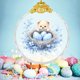 thumbnail image 1 of Colgante de Pascua Dorado 2D Plano para Decoración de Fiestas, Colgante de Cristal, Relleno de Cesta de Pascua, Regalo para Niños, 1 of 4