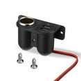 thumbnail image 1 of Speravity Enchufe para encendedor de coche, montaje debajo del tablero, adaptador de carga de 12V/24V, convertidor de teléfono, tableta, puertos USB, Paneles de instrumentos para automóviles Speravity VI015341-00B, 1 of 6