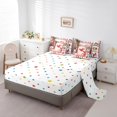 thumbnail image 3 of Erosebridal Red Hummingbird Bed in a Bag King size, Folwer Bed Set, Patchwork Decor, Reversible 7-Piece, 3 of 5