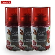 Sure Scents Automatic Spray Refill, Apple Cinnamon  4.5 Oz, Pack Of 3