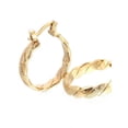 thumbnail image 2 of JennyShop Fashion Stainless Steel Earrings Gold Color 3CM Hoop Earrings For Women Bijoux Elegant Women's Hoops, 2 of 2