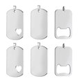 thumbnail image 1 of Shisuyan Blank Stamping Tags Silver 6Pcs 2In X 1.1In, 1 of 9