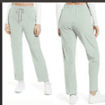 thumbnail image 1 of WAYF Evangelista Drawstring Utility Lounging Terry Joggers In Sage Size M, 1 of 1