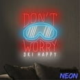 thumbnail image 5 of Handmadetneonsign Don't Worry Ski Happy Neon Sign, Skiing Led Sign, Ski Goggles Wall Art, Sport Home Wall Decor 74519, 5 of 5