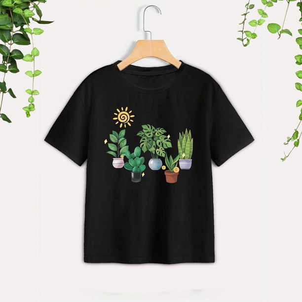 Camiseta estampada de manga corta para mujer, Top informal suave con cuello redondo, camisetas para mujer, camiseta para senderismo, Camping, mochiler XL