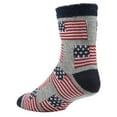 thumbnail image 2 of Airplus Double Layer Aloe Crew Socks, Men's 8-12.5, American Flag, 1 Pair, 2 of 4