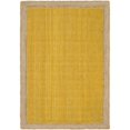 thumbnail image 1 of Unique Loom Braided Jute Solid Color Area Rug 6' x 9' Rectangle Yellow/Natural, 1 of 1