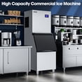 thumbnail image 4 of Coolski Commercial Ice Machine 550 Lb. Daily Production, 22'' Wide Ice Maker with Large Storage Bin, Industrial Ice Machine for Restaurants Bars Hotels, 4 of 8