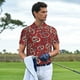 thumbnail image 3 of Fotbe Snake Camiseta Polo de Golf para Hombre con Estampado – Camisa Deportiva Transpirable con Cuello Abotonado-Small, 3 of 6
