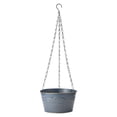 thumbnail image 3 of Gardening Iron Bucket Flower Pot With Iron Chain Sling Navy Blue, 3 of 7